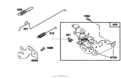 ENGINE BRIGGS &amp; STRATTON MODEL 128802-0615-01(8)