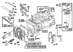 ENGINE BRIGGS &amp; STRATTON MODEL 128807-0658-01(7)