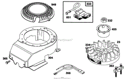 ENGINE BRIGGS &amp; STRATTON MODEL 127702-0645-01(7)