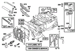 ENGINE BRIGGS &amp; STRATTON MODEL 127702-0645-01(8)