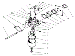 CARBURETOR ASSEMBLY (MODEL NO. 47PT7-3)