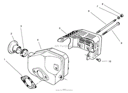 MUFFLER ASSEMBLY (MODEL NO. 47PT7-3)