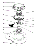 RECOIL ASSEMBLY (MODEL NO. 47PT7-3)