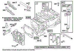 ENGINE BRIGGS &amp; STRATTON MODEL 12J805-2370-B1(2)