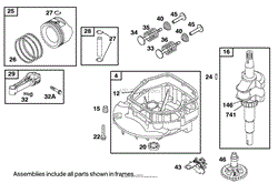 ENGINE BRIGGS &amp; STRATTON MODEL 12J805-2370-B1(4)