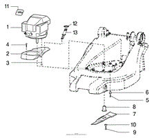 MOTOR AND BLADE ASSEMBLY MODEL-NO. 21020, 21022