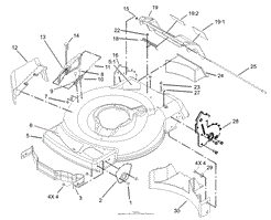 DECK, SIDE CHUTE, AND REAR DOOR ASSEMBLY