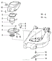 MOTOR AND BLADE ASSEMBLY MODEL-NO. 21060, 21061