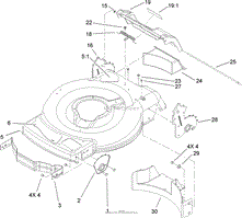 DECK, SIDE CHUTE AND REAR DOOR ASSEMBLY