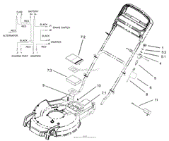 BATTERY AND SWITCH ASSEMBLY