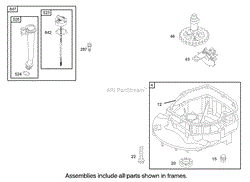 CRANKCASE ASSEMBLY BRIGGS AND STRATTON MODEL 122607-0118-E1