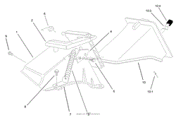 REAR BAG DISCHARGE CHUTE ASSEMBLY