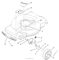 FRONT AXLE AND WHEEL ASSEMBLY