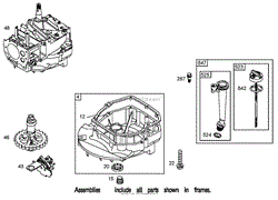 CRANKCASE ASSEMBLY BRIGGS AND STRATTON 125K05-0186-E1