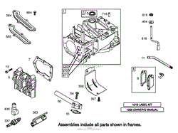 CYLINDER ASSEMBLY BRIGGS AND STRATTON 125K05-0186-E1