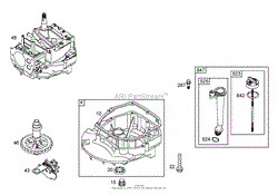 CRANKCASE ASSEMBLY BRIGGS AND STRATTON 125K02-0187-E1