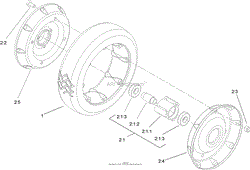 REAR WHEEL ASSEMBLY NO. 100-2860