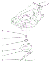 BLADE AND BRAKE ASSEMBLY