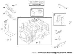 CYLINDER ASSEMBLY BRIGGS AND STRATTON MODEL 122602-0120-E1