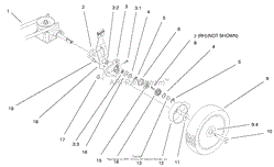 GEAR CASE &amp; WHEEL ASSEMBLY