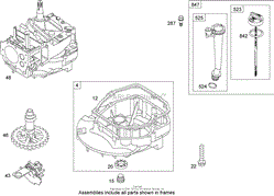 CRANKCASE ASSEMBLY BRIGGS AND STRATTON 126T02-0139-B1