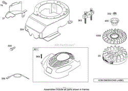 BLOWER HOUSING ASSEMBLY BRIGGS AND STRATTON 126T02-0209-B1