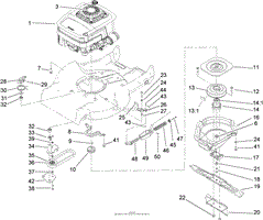 ENGINE AND BLADE ASSEMBLY