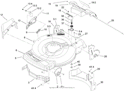 DECK, SIDE CHUTE AND REAR DOOR ASSEMBLY