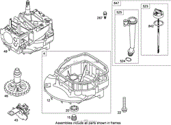 CRANKCASE ASSEMBLY BRIGGS AND STRATTON 126T02-0237-B1