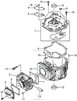 CYLINDER AND CRANKCASE ASSEMBLY