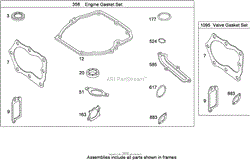 ENGINE AND VALVE GASKET SETS BRIGGS AND STRATTON 124T02-0203-B1