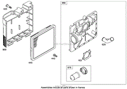 AIR CLEANER ASSEMBLY BRIGGS AND STRATTON 126T05-0933-B1