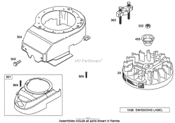 BLOWER HOUSING ASSEMBLY BRIGGS AND STRATTON 126T05-0933-B1