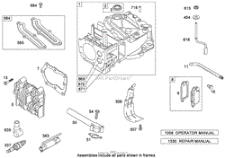 CYLINDER ASSEMBLY BRIGGS AND STRATTON 126T05-0933-B1