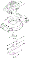 ENGINE AND BLADE ASSEMBLY