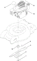 ENGINE AND BLADE ASSEMBLY