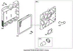 AIR CLEANER ASSEMBLY BRIGGS AND STRATTON 124T02-0215-B1