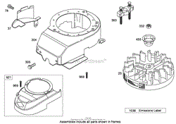 BLOWER HOUSING ASSEMBLY BRIGGS AND STRATTON 124T02-0215-B1