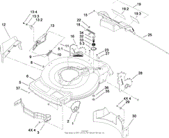 DECK, SIDE CHUTE AND REAR DOOR ASSEMBLY