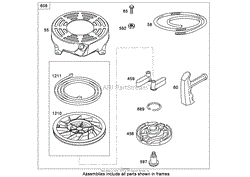 STARTER ASSEMBLY BRIGGS AND STRATTON 124T02-0215-B1