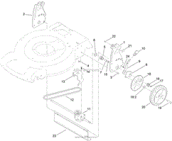 TRANSMISSION AND REAR WHEEL DRIVE ASSEMBLY