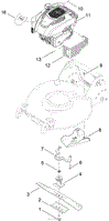 ENGINE AND BLADE ASSEMBLY