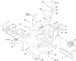 HOUSING AND FRONT WHEEL ASSEMBLY