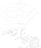 FRONT WHEEL AND HEIGHT-OF-CUT ASSEMBLY