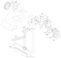 TRANSMISSION AND REAR WHEEL DRIVE ASSEMBLY