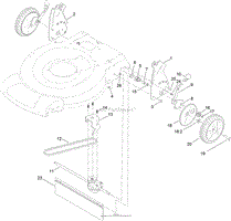 TRANSMISSION AND REAR WHEEL DRIVE ASSEMBLY