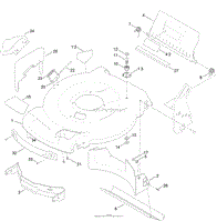 DECK, SIDE CHUTE AND REAR DOOR ASSEMBLY