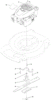 ENGINE AND BLADE ASSEMBLY