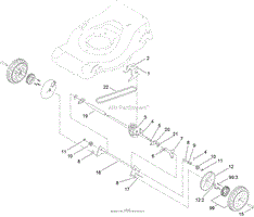 TRANSMISSION AND REAR WHEEL DRIVE ASSEMBLY