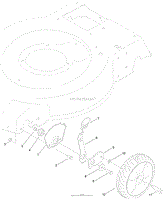 FRONT WHEEL AND HEIGHT-OF-CUT ASSEMBLY